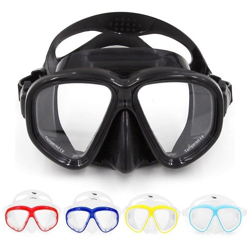 Diving Mask Goggles Swimming Diving Snorkeling Glass Equipment Toughened Tempered Glass