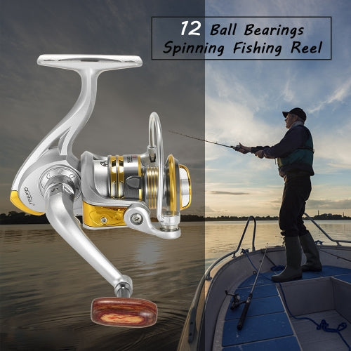 12 BB Spinning Fishing Reel 5.1:1 Gear Ratio Fishing Reel for River Lake Sea Fishing