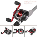 12+1 BB Ball Bearing 8.1:1 Bait Casting Fishing Reel One-way Clutch Baitcasting Reel Left/Right Hand Fishing Reel Magnetic Brake Lure Fishing Reel