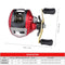 10+1 BB Ball Bearing 6.3:1 Bait Casting Fishing Reel One-way Clutch Baitcasting Reel Left/Right Hand Fishing Reel