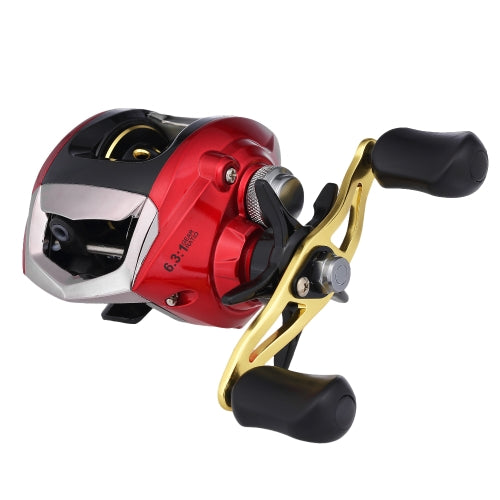 10+1 BB Ball Bearing 6.3:1 Bait Casting Fishing Reel One-way Clutch Baitcasting Reel Left/Right Hand Fishing Reel