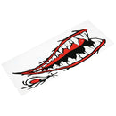 2 Pieces Waterproof Shark Teeth Mouth Stickers Kayak Boat Car Truck Accessories