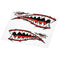 2 Pieces Waterproof Shark Teeth Mouth Stickers Kayak Boat Car Truck Accessories