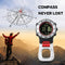 SPOVAN Smart Watch Altimeter Barometer Compass LED Clip Watch Sports Watches Fishing Hiking Climbing Pocket Watch