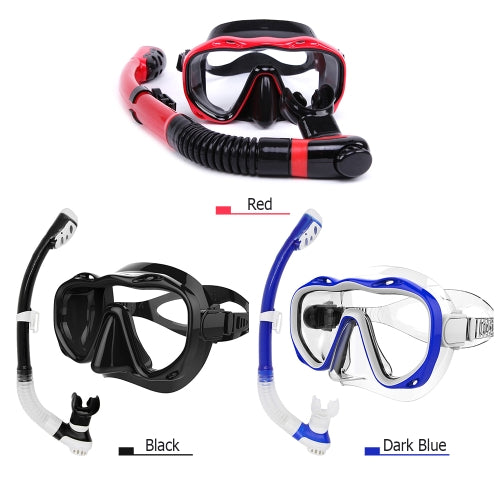 Underwater Full Dry Breathing Tube Diving Goggles Toughened Glass Mask Suit Diving Mask Snorkel Glasses Swimming Set