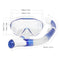 Snorkeling Mask Snorkel Set Anti Fog Underwater Scuba Diving Silicone Tube Snorkel Mask Swimming Training Diving Mask