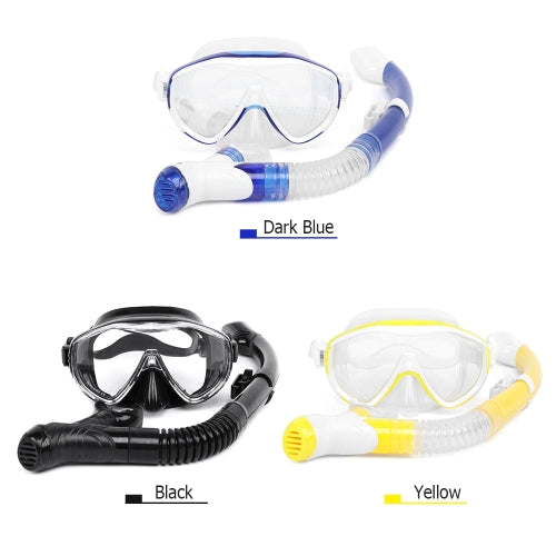 Snorkeling Mask Snorkel Set Anti Fog Underwater Scuba Diving Silicone Tube Snorkel Mask Swimming Training Diving Mask