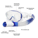 Snorkeling Mask Snorkel Set Anti Fog Underwater Scuba Diving Silicone Tube Snorkel Mask Swimming Training Diving Mask