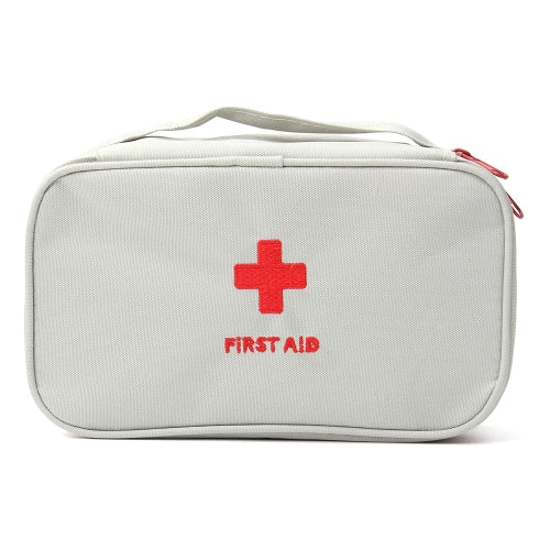 Portable First Aid Empty Kit Pouch Tote Small First Responder Storage Bags Compact Emergency Survival Medicine Bag for Home Office Travel Camping Sport Hiking Cycling Outdoor Red Style 1