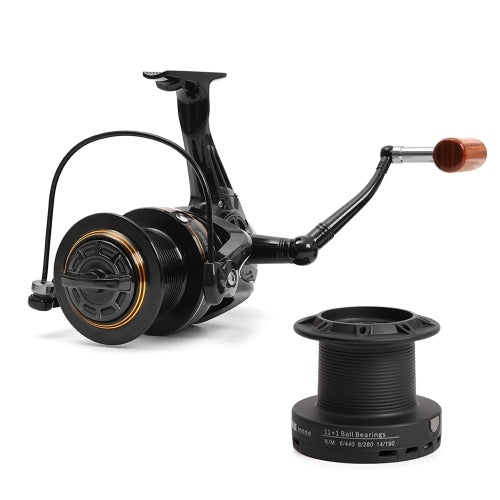 11+1 BB Fishing Reel Left/Right Interchangeable Collapsible Handle Fishing Spinning Reel Ultra Light Smooth Sea Fishing Reel with Extra Spool