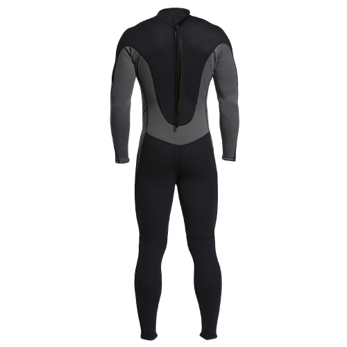 Men's 3mm Back Zip Full Body Wetsuit Swimming Surfing Diving Snorkeling Suit Jumpsuit