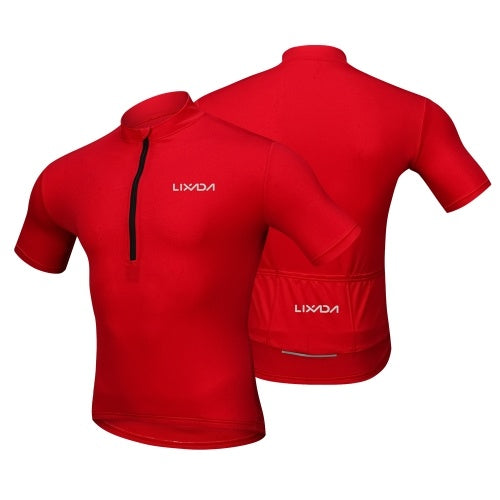 Lixada Men's Cycling Jersey Breathable Quick Dry Bike Biking Short Sleeve Shirt