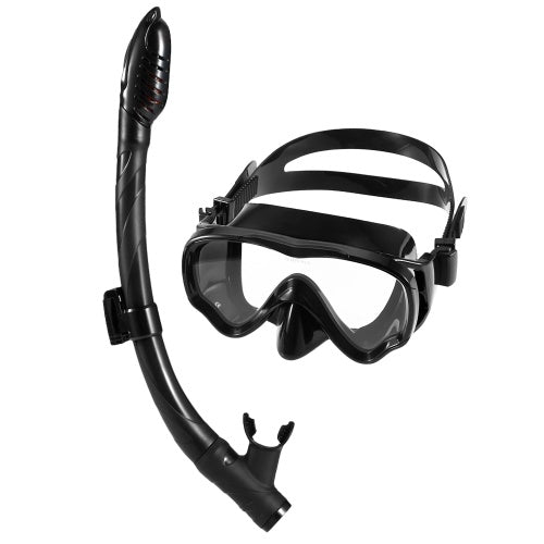 Lixada Kids Scuba Diving Mask Tube Set قناع الغطس السطحي نظارات نظارات الغوص السباحة سهلة التنفس الجاف غص