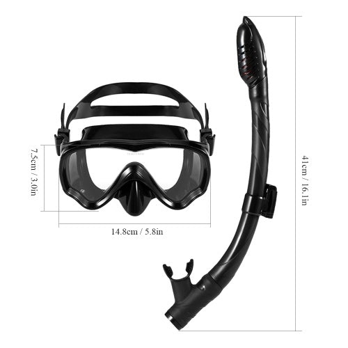 Lixada Kids Scuba Diving Mask Tube Set قناع الغطس السطحي نظارات نظارات الغوص السباحة سهلة التنفس الجاف غص