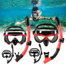 Lixada Kids Scuba Diving Mask Tube Set قناع الغطس السطحي نظارات نظارات الغوص السباحة سهلة التنفس الجاف غص