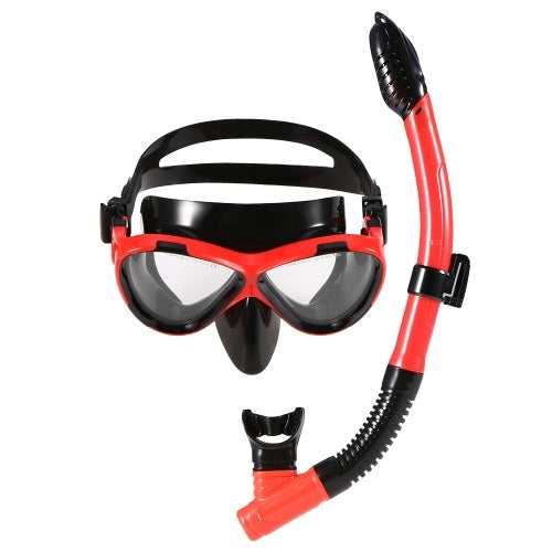 Lixada Kids Scuba Diving Mask Tube Set قناع الغطس السطحي نظارات نظارات الغوص السباحة سهلة التنفس الجاف غص