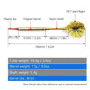 3 قطع من لعبة السهام الناعمة الرياضية الداخلية مجموعة سهام مستقيمة نحاسية للتدريب على اللياقة البدنية والأمان