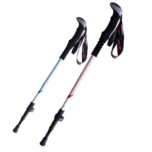 Carbon Fiber Trekking Pole Adjustable Lightweight With EVA Grip and Twist Lock for Hiking Walking Running