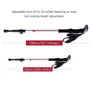 Carbon Fiber Trekking Pole Adjustable Lightweight With EVA Grip and Twist Lock for Hiking Walking Running