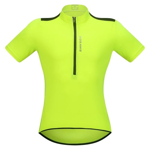 Men's Short Sleeve Cycling Jersey Breathable Half Zipper MTB Riding Biking Bicycle Shirt Top