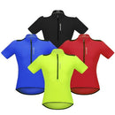 Men's Short Sleeve Cycling Jersey Breathable Half Zipper MTB Riding Biking Bicycle Shirt Top