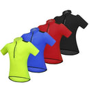 Men's Short Sleeve Cycling Jersey Breathable Half Zipper MTB Riding Biking Bicycle Shirt Top