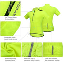 Men's Short Sleeve Cycling Jersey Breathable Half Zipper MTB Riding Biking Bicycle Shirt Top