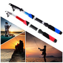 2.1M Portable Telescopic Fishing Rod Fiberglass Fishing Pole Travel Sea Fishing Spinning Rod