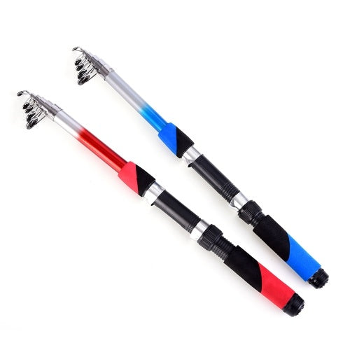 2.1M Portable Telescopic Fishing Rod Fiberglass Fishing Pole Travel Sea Fishing Spinning Rod