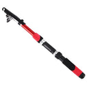 2.1M Portable Telescopic Fishing Rod Fiberglass Fishing Pole Travel Sea Fishing Spinning Rod