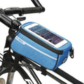 MTB Bicycle Top Tube Phone Bag for 6" Screen Size Bike Front Frame Bag with Headphone Hole