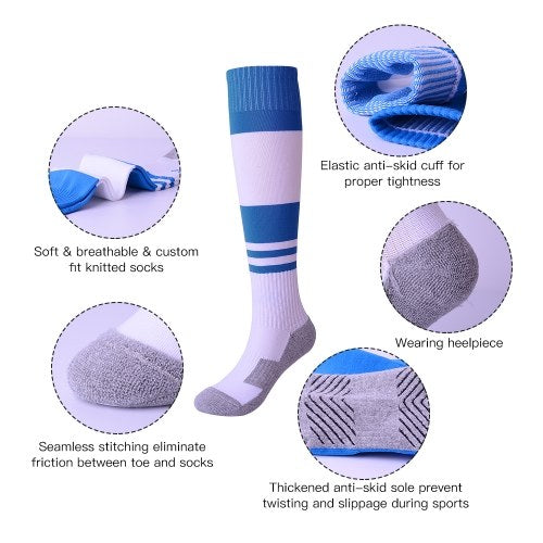 Absorbent Youth Soccer Socks Calf Performance Football Socks Sports Stocking Towel Bottom Tube Socks