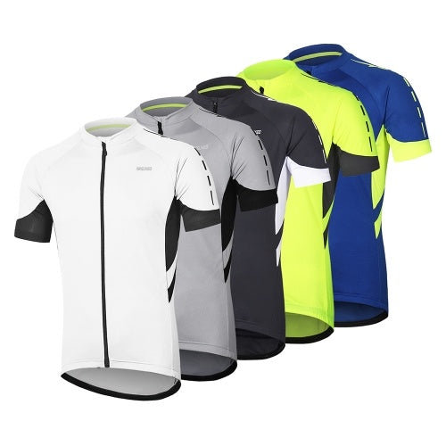 Arsuxeo Men Cycling Jersey Half Sleeve Biking Top Outdoor Sport Wear Bike Shirt