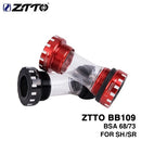 ZTTO Mountain Road Bike Thread Ceramic Bearing Bicycle External Bearing Bottom Brackets for Parts Crankset