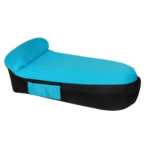 Enlarged Portable Inflatable Sofa Couch Pillow Sleeping Air Beds for Outdoor Camping Travelling with Four Colors Optional