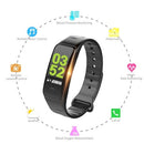 Colorful Screen Digital BT Smart Band Step Heart Rate Monitor Blood Pressure Intelligent Test Monitoring Wristband Waterproof Fitness Bracelet Sleep Tracker Watch Sports