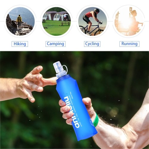 250ML/500ML TPU Soft Flask Water Outdoor Sport Cycling Running Hydration Bottle Water Kettle