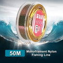 50M Nylon Fishing Line Monofilament Fishing Line Concealment Spotted Fishing Line 0.8# / 1.0# / 1.2# / 1.5# / 2.0# / 3.0# / 3.5# /4.0#