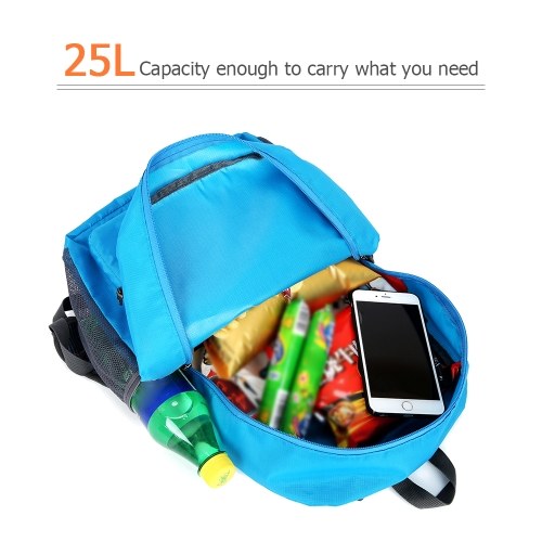 25L Ultra Lightweight Backpack Water Resistant Daypack Foldable Outdoor Bag for Camping Travel Hiking