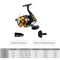 DAIWA Spinning Fishing Reel 5.3:1 Gear Ratio 2000S / 2500S / 3000S / 4000S Spinning Reel Left / Right Interchangeable Fishing Reel