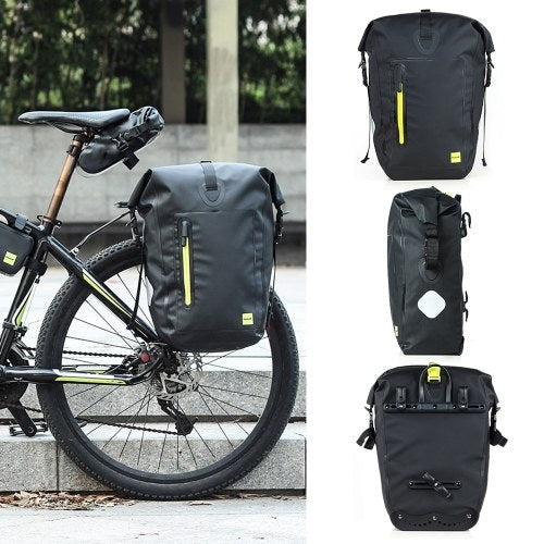 25L Waterproof Bike Bicycle Rear Rack Pannier Bag