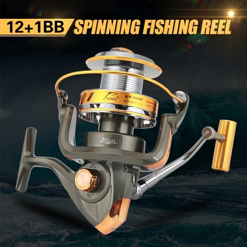 12+1 BB Fishing Reel Spinning Reel Left/Right Interchangeable Collapsible Handle Boat Sea Fishing Reel Long Casting Reel 33LB