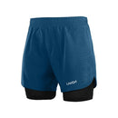 Lixada Men's 2-in-1 Running Shorts