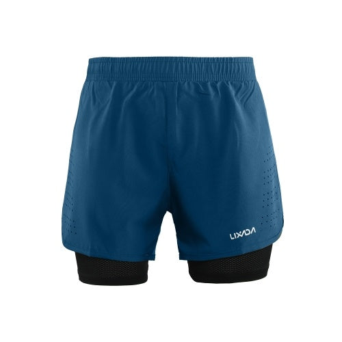 Lixada Men's 2-in-1 Running Shorts