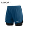 Lixada Men's 2-in-1 Running Shorts