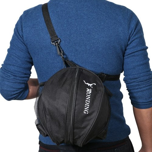 Sports Ball Round Bag Basketball Shoulder Bag Soccer Ball Football Volleyball Carrying Bag Travel Bag for Men and Women