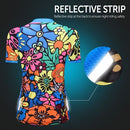 Short Sleeve Cycling Jersey for Women Flower-printed Quick Dry Summer MTB Bike Shirt Riding Clothing