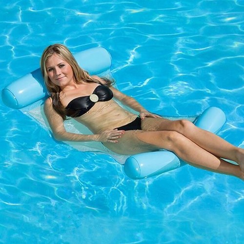 Summer PVC Outdoor Inflatable Floating Row Water Hammock