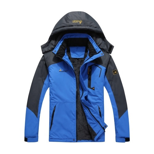 Large Size Men's Male Mountain Waterproof Ski Jacket Windproof Rain Winter Inner Fleece Waterproof Jacket Outdoor Sport Warm Brand Coat Hiking Camping Trekking Skiing Femal Male Jackets