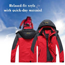 Large Size Men's Male Mountain Waterproof Ski Jacket Windproof Rain Winter Inner Fleece Waterproof Jacket Outdoor Sport Warm Brand Coat Hiking Camping Trekking Skiing Femal Male Jackets